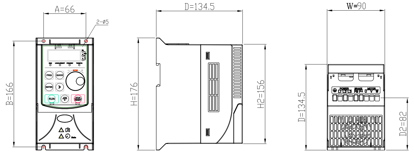 HV480 Серија високоперформансен фреквентен регулатор - Image 2